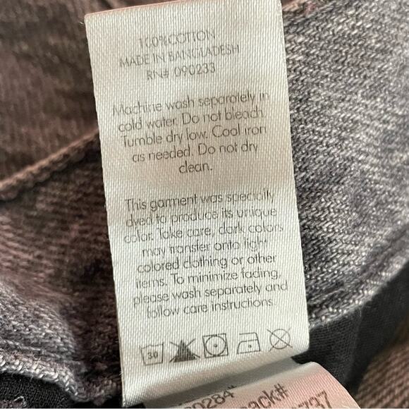 Pacsun Eco Gray High Waisted Straight Leg Button Fly Ankle Cropped Jeans 23 - Picture 13 of 13